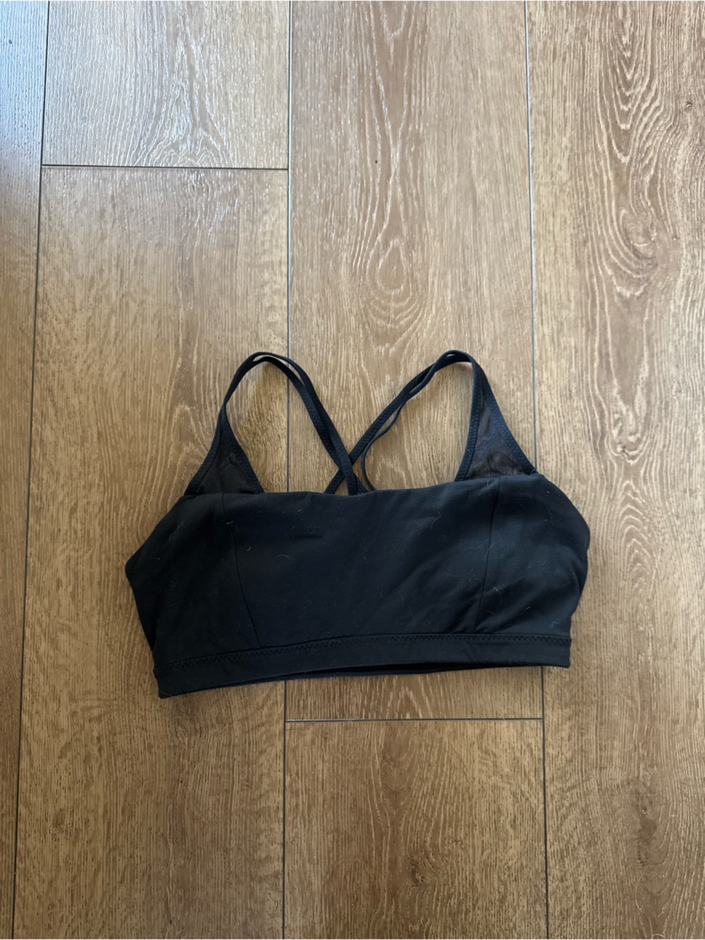 Athleta Black Cross-Back Sports Sports Bra